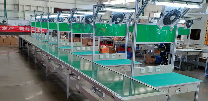 单边独立工作台皮带线 单边独立工作台皮带线